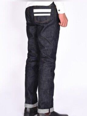 MOMOTARO W36 Going to Battle Zimbabwe Cotton Natural Tapered Jean